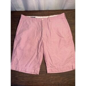 Polo Ralph Lauren Chino Shorts Men 35 Classic Fit Pink Flat Front Casual Preppy